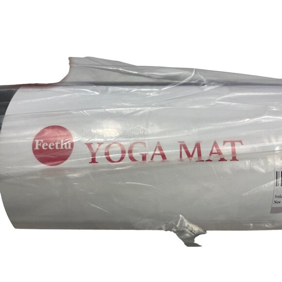 Feelfit Exercise Yoga Mat 6mm Thick Non-Slip Black C237 - Picture 2 of 3